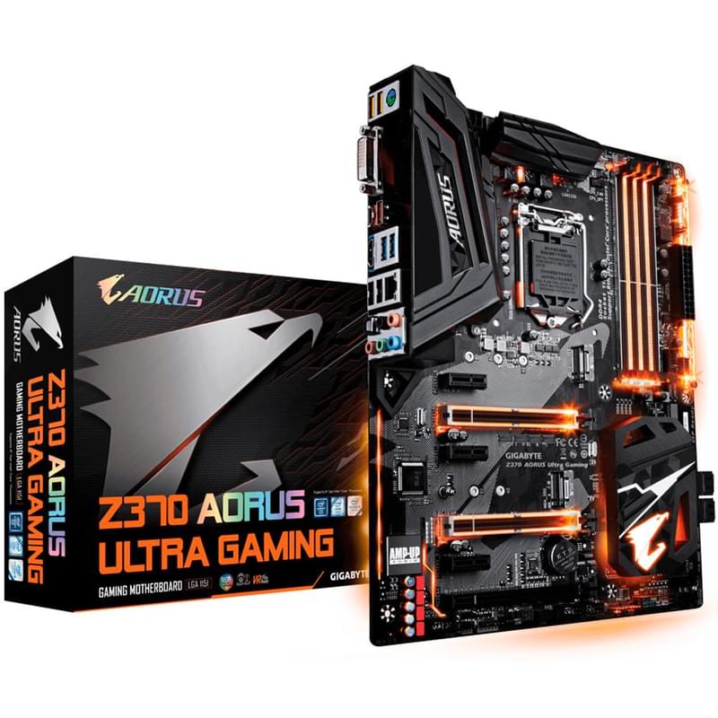 Материнская плата Gigabyte Z370 AORUS Ultra Gaming 2.0-OP LGA1151 4DDR4 PCI-E 3x16 3x1 (HDMI) ATX - фото #3, Technodom.kz