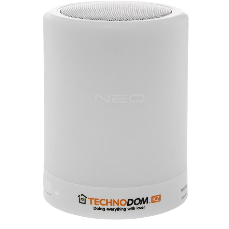 Колонка Bluetooth Neo с встроенной лампой, White (M12007) - фото #3, Technodom.kz