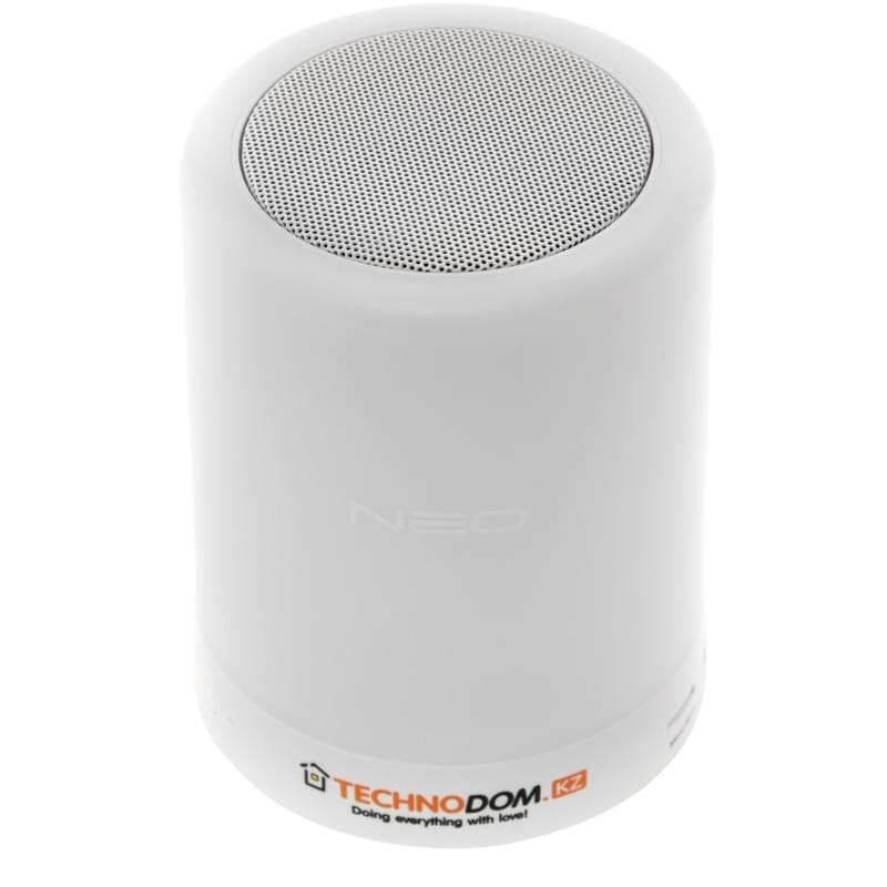 Колонка Bluetooth Neo с встроенной лампой, White (M12007) - фото #4, Technodom.kz