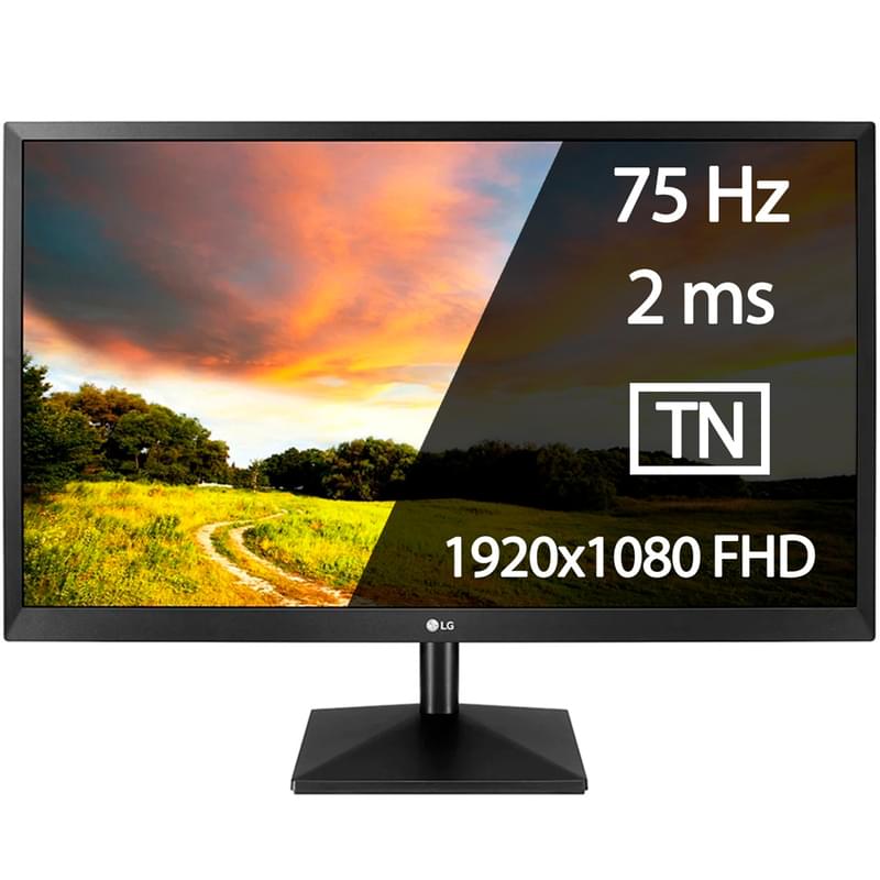 Монитор 23.8" LG 24MK400H 1920x1080 16:9 TN 75ГЦ (HDMI) Black - фото #0, Technodom.kz