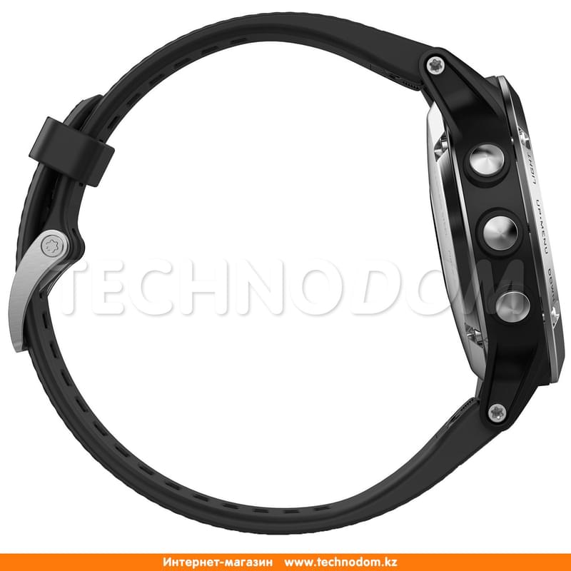 Смарт-часы Garmin Fenix 5 Silver with Black band - фото #2, Technodom.kz