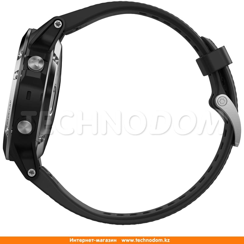 Смарт-часы Garmin Fenix 5 Silver with Black band - фото #3, Technodom.kz