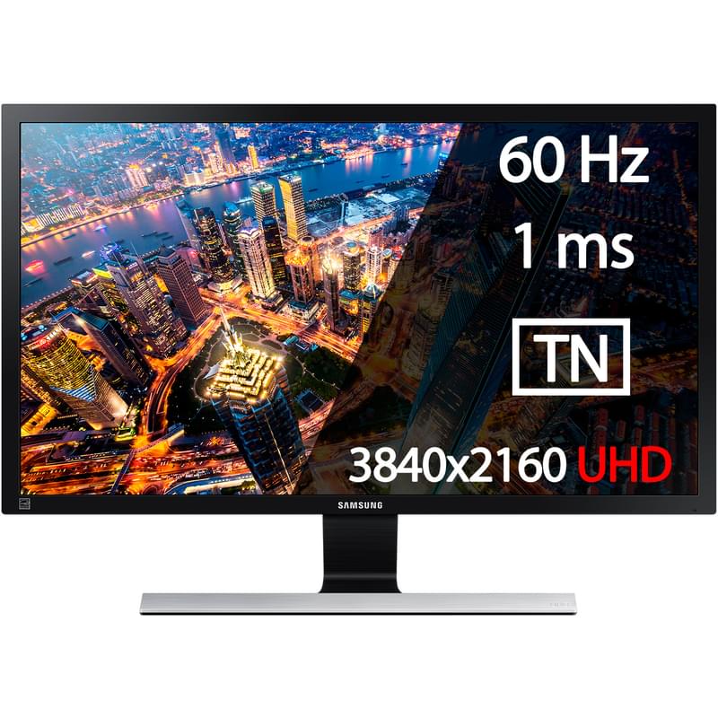 Монитор 28" Samsung LU28E590D 3840x2160 16:9 TN 60ГЦ (HDMI+DP) Black - фото #0, Technodom.kz