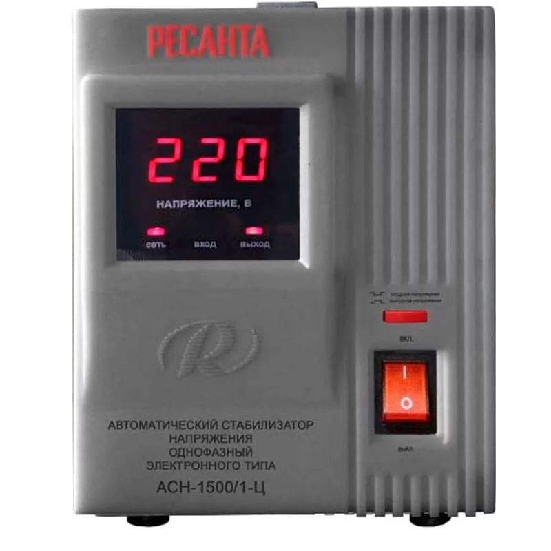 Стабилизатор однофазный электронного типа с цифровым дисплеем Ресанта ACH-1500/1-Ц (63/6/3) - фото #0, Technodom.kz