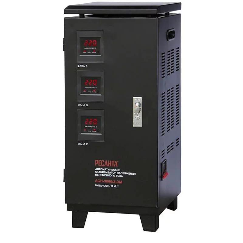 Стабилизатор трехфазный электромеханического типа Ресанта АСН-9000/3-ЭМ (63/4/4) - фото #0, Technodom.kz