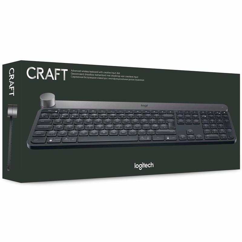 Клавиатура беспроводная USB/BT Logitech CRAFT, Black, 920-008505 - фото #7, Technodom.kz