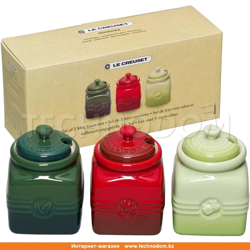 Вазочки для соуса 3шт: Мята, Клюква, Яблоко 91023600980000 LE CREUSET - фото #2, Technodom.kz