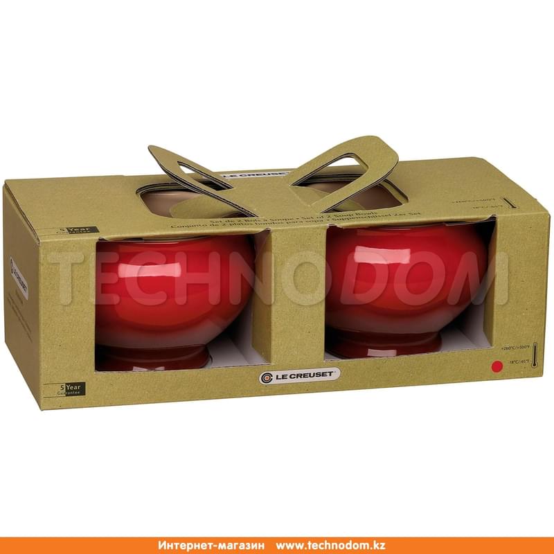 Набор тарелок для супа 2х0.6л Вишня 91017511060000 LE CREUSET - фото #1, Technodom.kz
