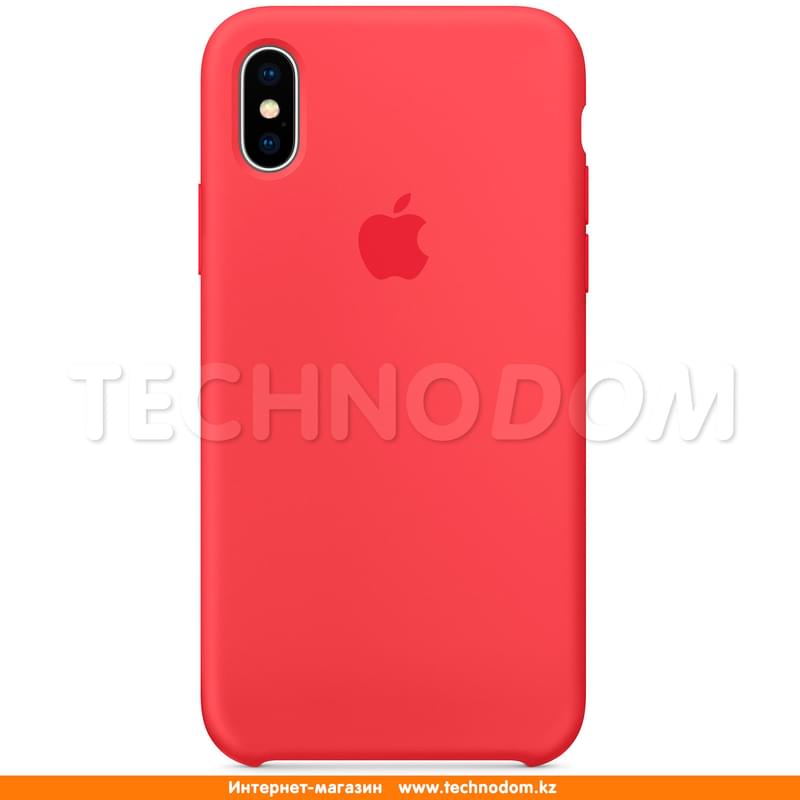 Чехол для iPhone X Apple, Силикон, Red Raspberry (MRG12ZM/A) - фото #0, Technodom.kz