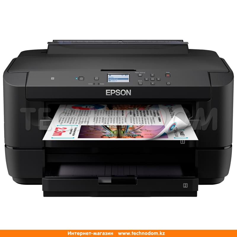 Принтер струйный Epson WorkForce WF-7210DTW A3-D-N-W (C11CG38402) - фото #0, Technodom.kz