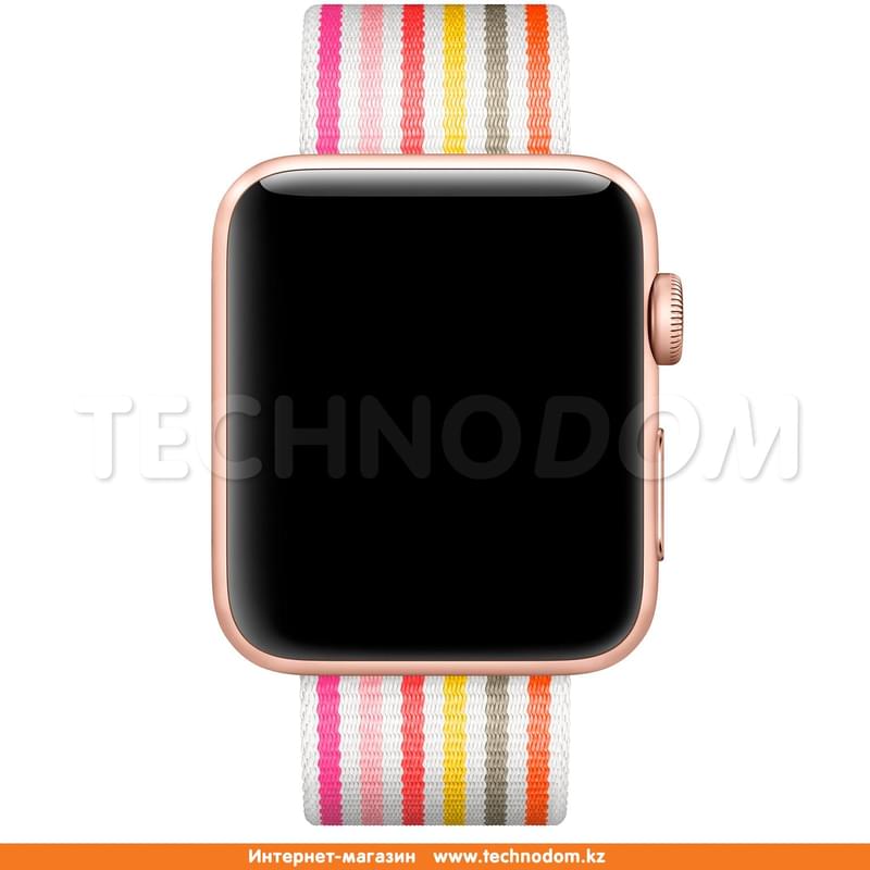 Браслет Apple 42mm Pink Stripe Woven Nylon (MRHD2ZM/A) - фото #2, Technodom.kz