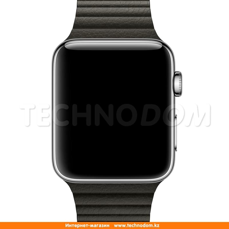 Браслет Apple 42mm Charcoal Gray Leather Loop (MQV82ZM/A) - фото #1, Technodom.kz