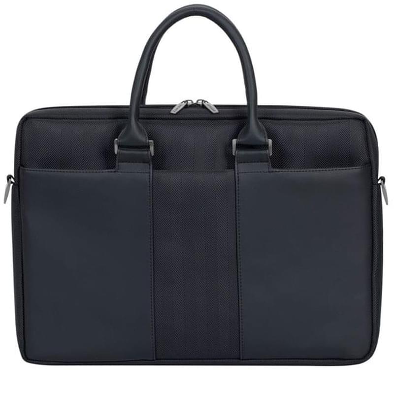 Сумка для ноутбука 15.6" Rivacase Narita, Black, полиуретан/полиэстер (8135) - фото #1, Technodom.kz
