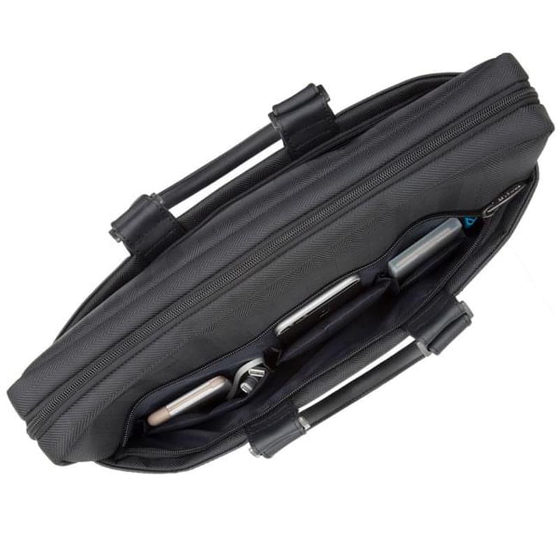 Сумка для ноутбука 15.6" Rivacase Narita, Black, полиуретан/полиэстер (8135) - фото #2, Technodom.kz