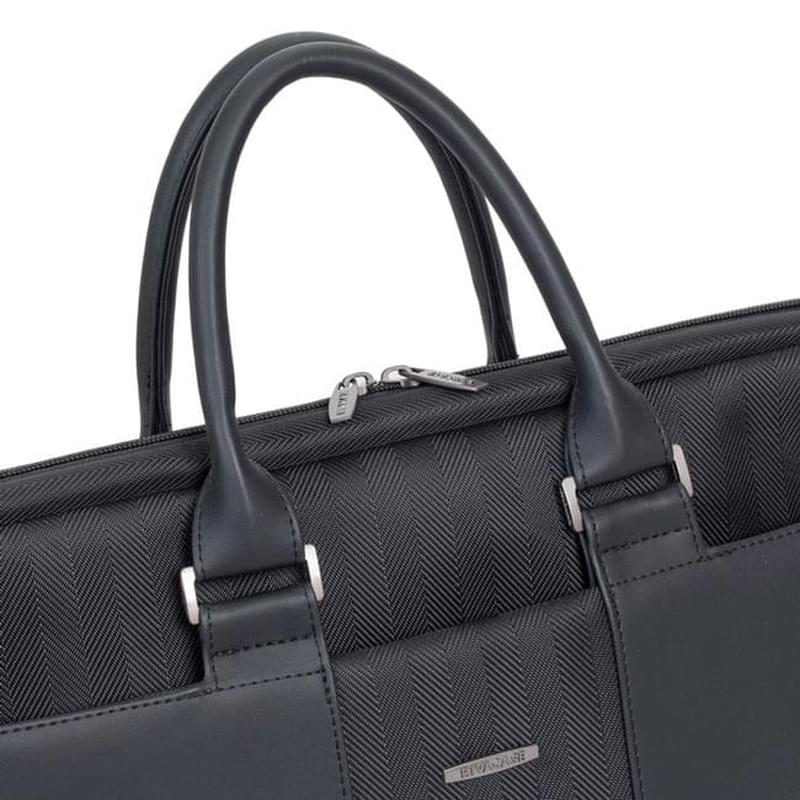 Сумка для ноутбука 15.6" Rivacase Narita, Black, полиуретан/полиэстер (8135) - фото #4, Technodom.kz