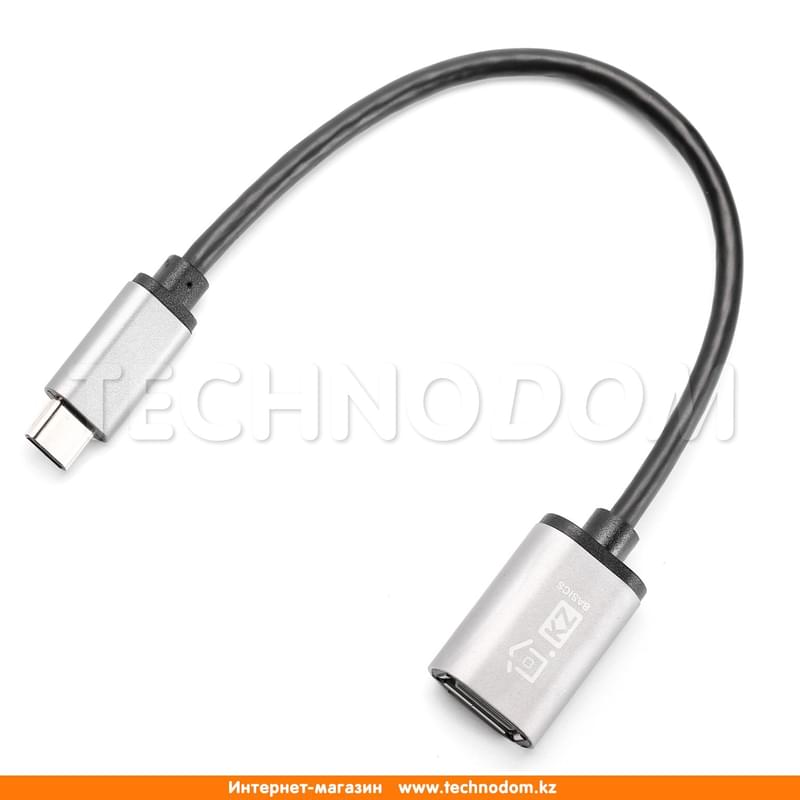 Кабель Type-C - USB 3.0 OTG, TD Basics, 0.2м, Grey (TB-A1003) - фото #0, Technodom.kz
