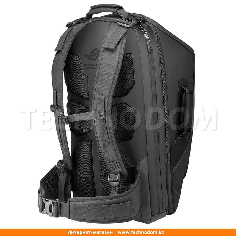 Рюкзак для ноутбука 17" Asus ROG RANGER, Black, полиэстер (90XB0310-BBP120) - фото #2, Technodom.kz
