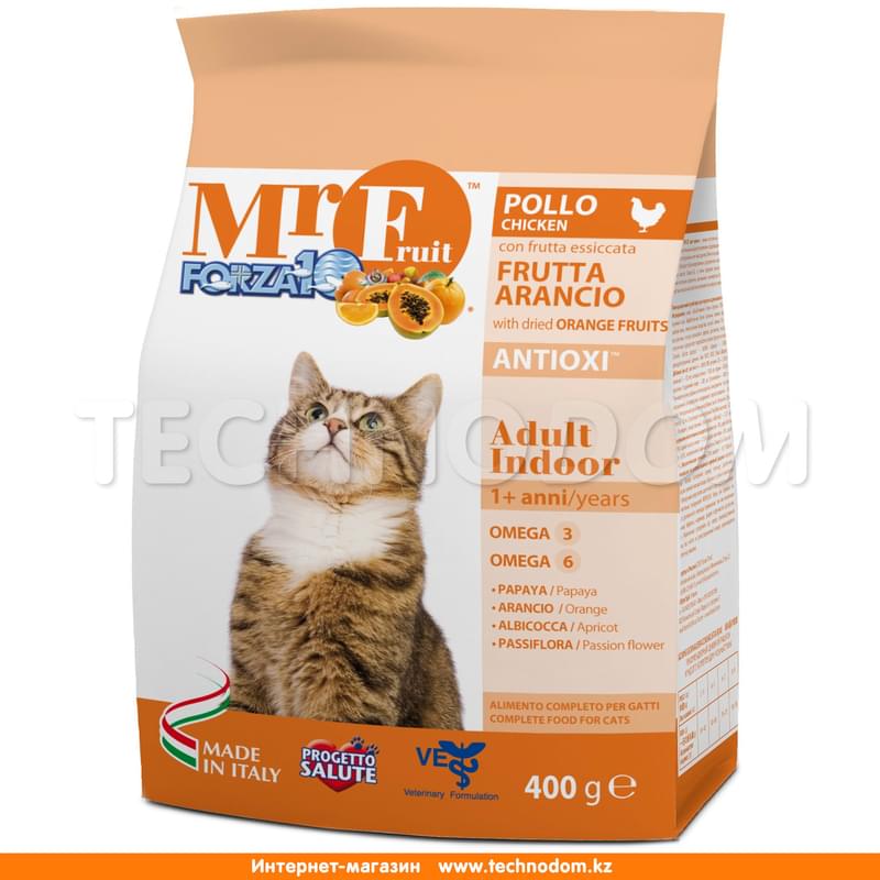 Сухой корм Mr. Fruit Adult Indoor для взрослых домашних кошек 400 г - фото #0, Technodom.kz Сухой корм Mr. Fruit Adult Indoor для взрослых домашних кошек 400 г - фото #0, Technodom.kz