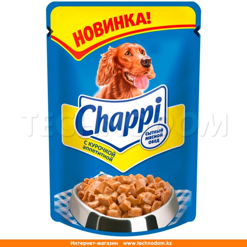 Влажный корм Chappi для собак с курочкой аппетитной 100 г - фото #0, Technodom.kz