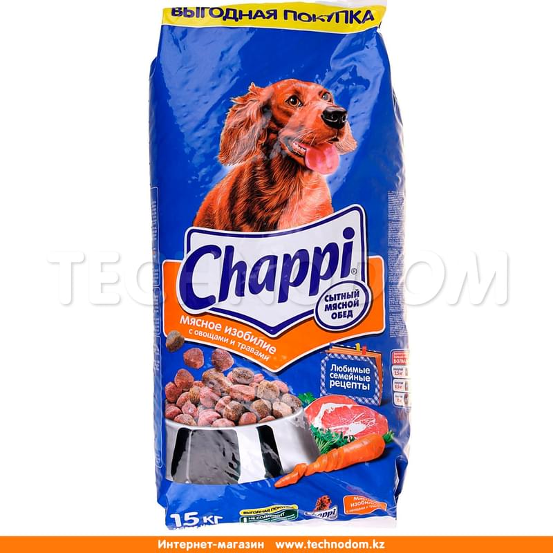 Сухой корм Chappi для собак, мясное изобилие 15 кг - фото #0, Technodom.kz