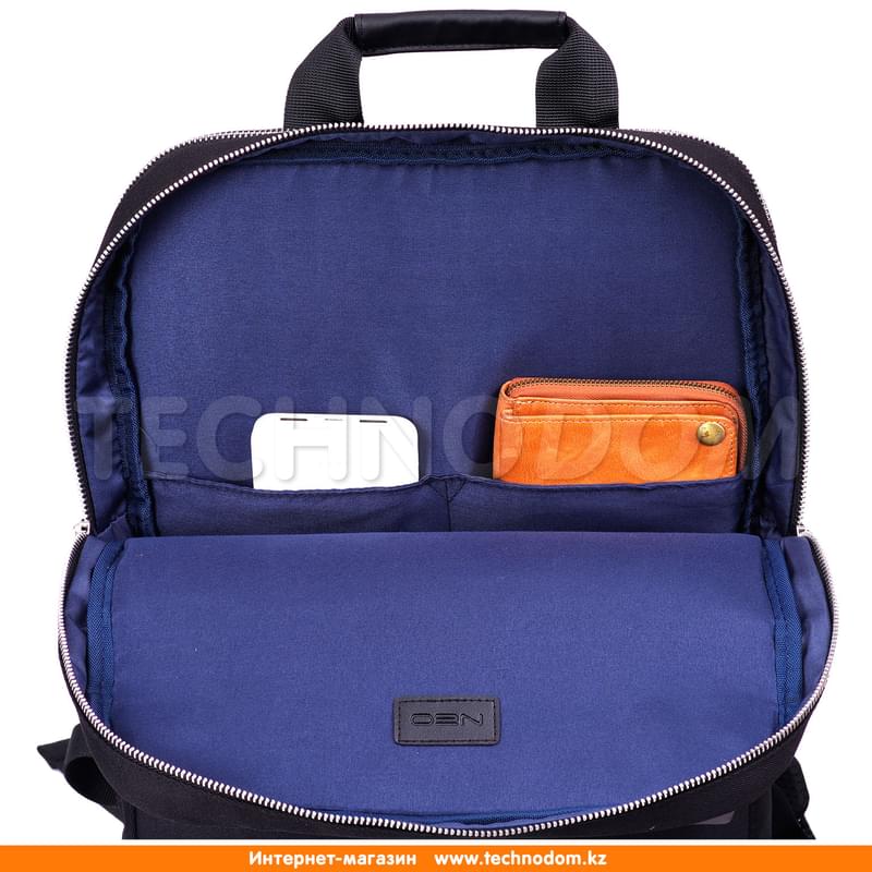 Рюкзак для ноутбука 15.6" NEO HUGO, Black, PU/полиэстер (NEB-002B) - фото #3, Technodom.kz