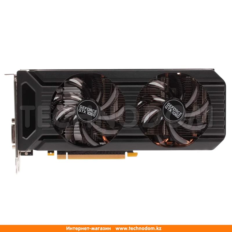 Видеокарта Palit Nvidia GeForce GTX 1060 6Gb DUAL 192bit/G5 (DVI+HDMI+3*DP) - фото #0, Technodom.kz