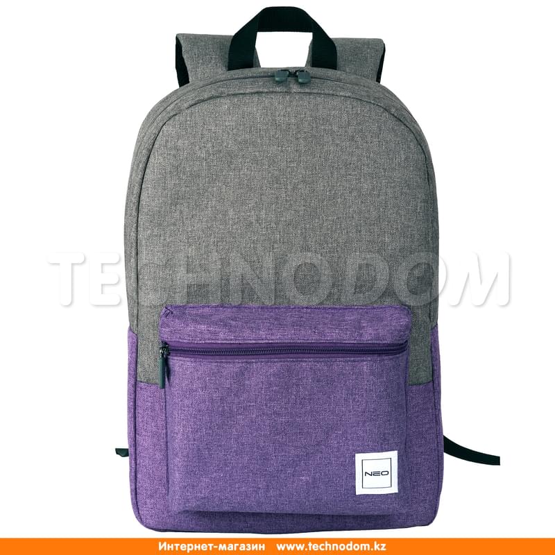 Рюкзак для ноутбука 15.6" NEO Back to School, Grey/Violet, полиэстер (NEB-009VG) - фото #0, Technodom.kz