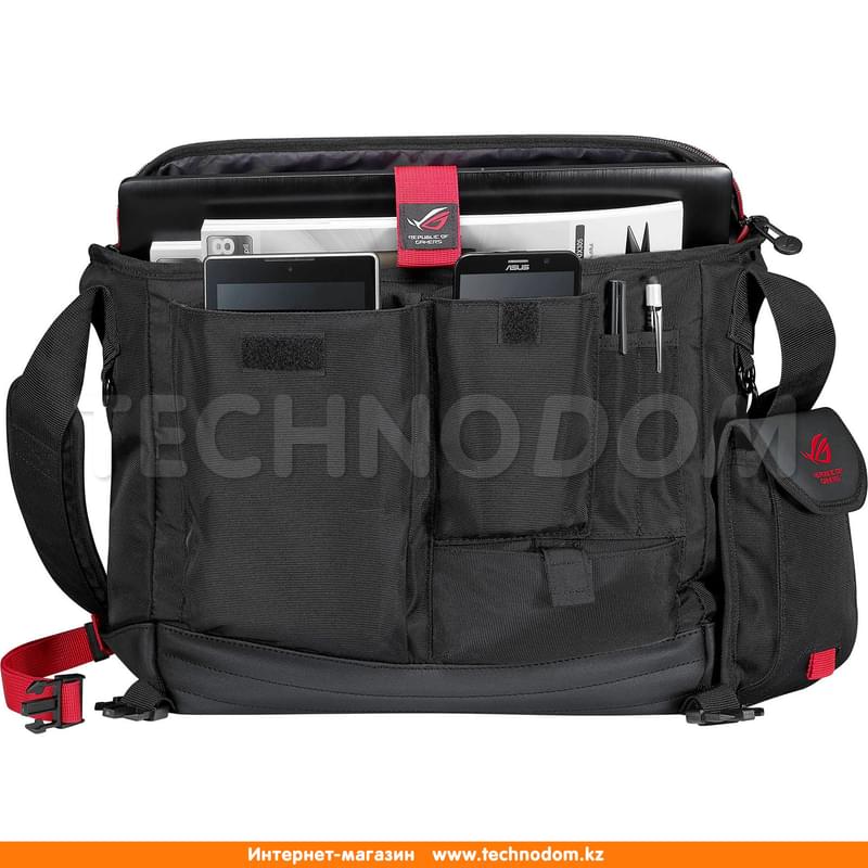Сумка для ноутбука 15" Asus ROG RANGER, Black, синтетика (90XB0310-BBP000) - фото #1, Technodom.kz