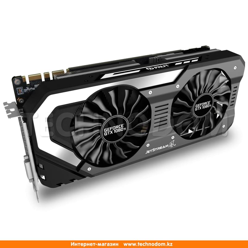 Видеокарта Palit GTX 1080Ti JETSTREAM 11G 352bit/G5x (HDMI+3DP+DVI-D) (NEB108T015LC-1020J) - фото #1, Technodom.kz