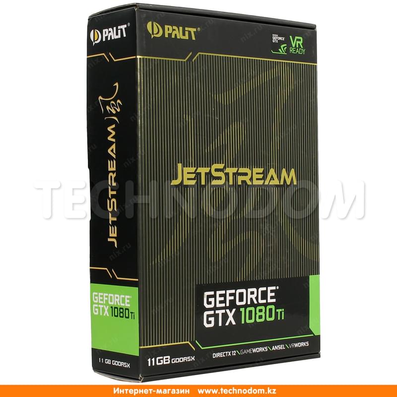 Видеокарта Palit GTX 1080Ti JETSTREAM 11G 352bit/G5x (HDMI+3DP+DVI-D) (NEB108T015LC-1020J) - фото #3, Technodom.kz