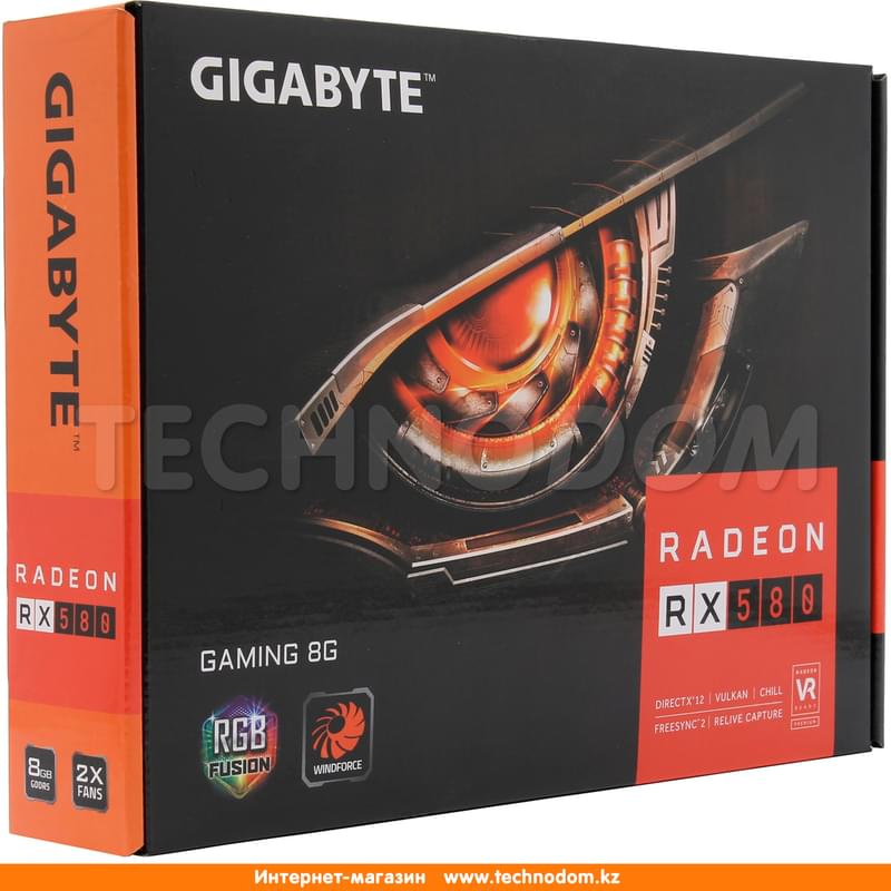 Видеокарта Gigabyte RX 580 GAMING MI 8G 256bit/G5 (HDMI+3DP+DVI-D) (GV-RX580GAMING-8GD-MI) - фото #4, Technodom.kz