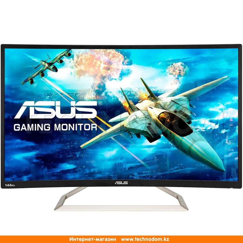 Монитор Игровой 31.5" Asus VA326H 1920x1080 16:9 VA 144ГЦ (HDMI+DVI+VGA) Curved Black - фото #0, Technodom.kz