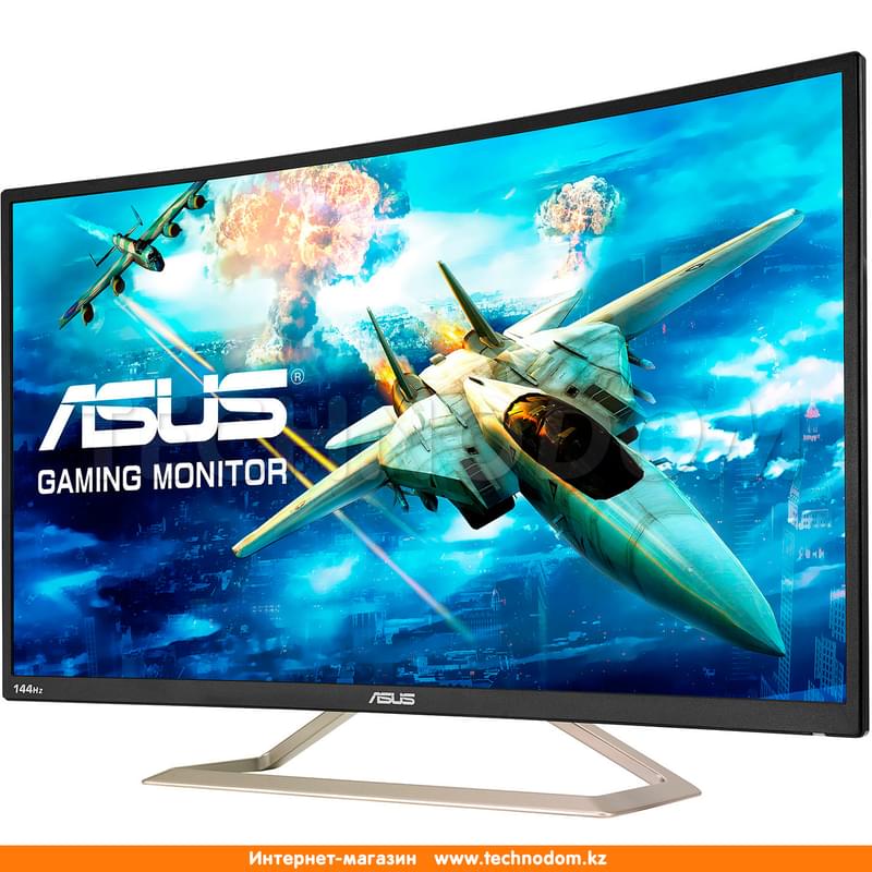 Монитор Игровой 31.5" Asus VA326H 1920x1080 16:9 VA 144ГЦ (HDMI+DVI+VGA) Curved Black - фото #1, Technodom.kz