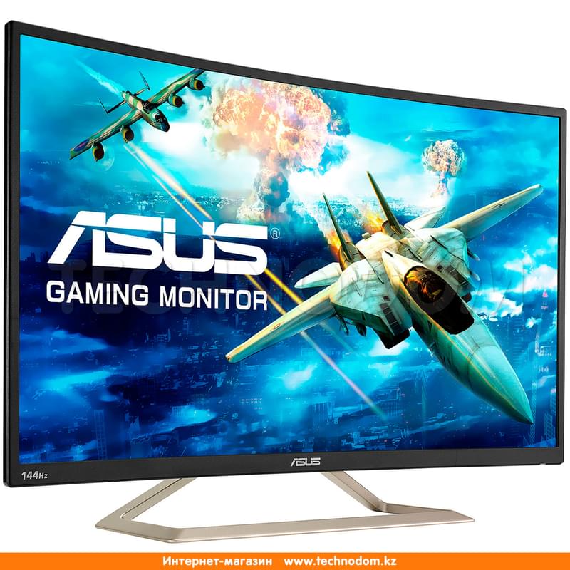 Монитор Игровой 31.5" Asus VA326H 1920x1080 16:9 VA 144ГЦ (HDMI+DVI+VGA) Curved Black - фото #2, Technodom.kz