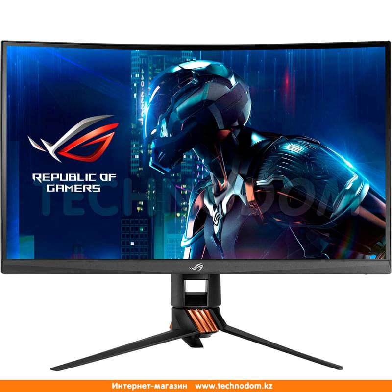 Монитор Игровой 27" Asus ROG Swift PG27VQ 2560x1440 16:9 TN 165ГЦ (HDMI+DP) Curved Titanium - фото #0, Technodom.kz