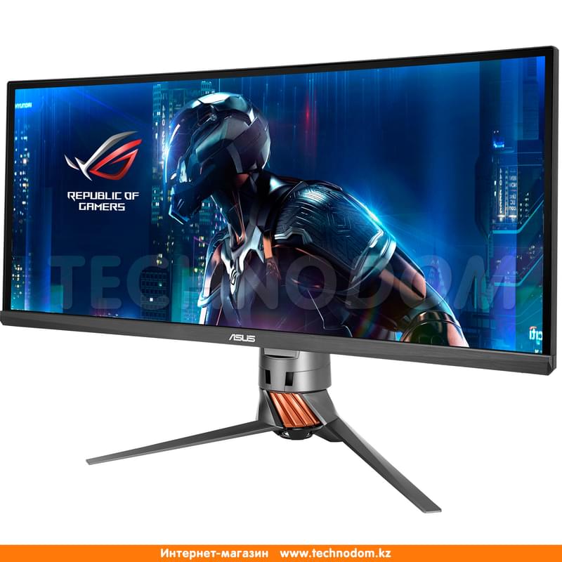 Монитор Игровой 34" Asus ROG Swift PG348Q 3440х1440 21:9 IPS 100ГЦ (HDMI+DP) Curved Black - фото #1, Technodom.kz