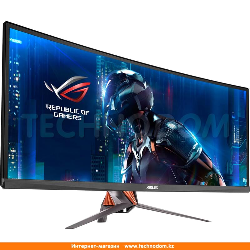Монитор Игровой 34" Asus ROG Swift PG348Q 3440х1440 21:9 IPS 100ГЦ (HDMI+DP) Curved Black - фото #2, Technodom.kz