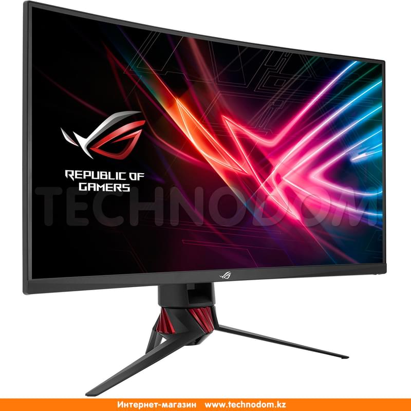Монитор Игровой 31.5" Asus ROG STRIX XG32VQ 2560x1440 16:9 VA 144ГЦ (HDMI+2DP) Curved Red Gray - фото #2, Technodom.kz