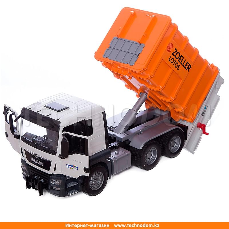 Мусоровоз «MAN TGS» оранжевый (подходит модуль со звуком и светом «H«) - фото #1, Technodom.kz