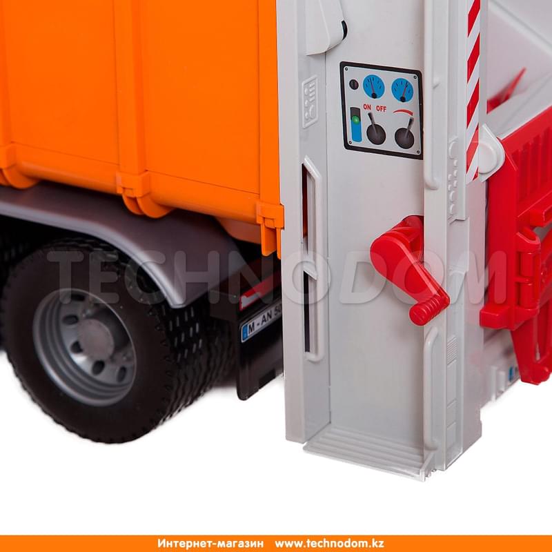 Мусоровоз «MAN TGS» оранжевый (подходит модуль со звуком и светом «H«) - фото #5, Technodom.kz