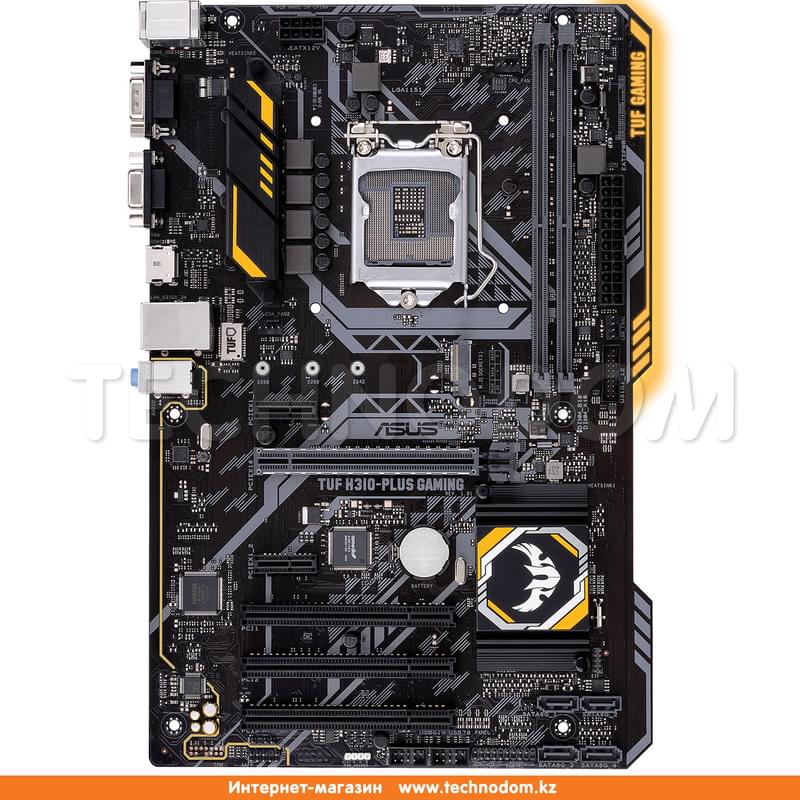 Материнская плата Asus TUF H310-PLUS Gaming LGA1151 2DDR4 PCI-E 1x16 2x1 (HDMI+VGA) ATX - фото #0, Technodom.kz