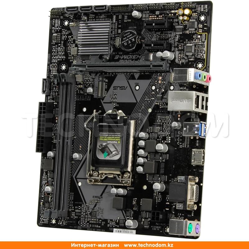 Материнская плата Asus PRIME H310M-E LGA1151 2DDR4 PCI-E 1x16 2x1 (HDMI+VGA) mATX - фото #1, Technodom.kz