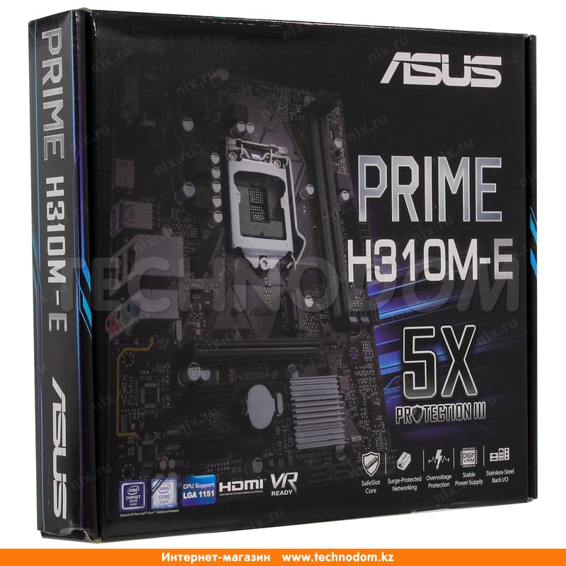 Материнская плата Asus PRIME H310M-E LGA1151 2DDR4 PCI-E 1x16 2x1 (HDMI+VGA) mATX - фото #4, Technodom.kz
