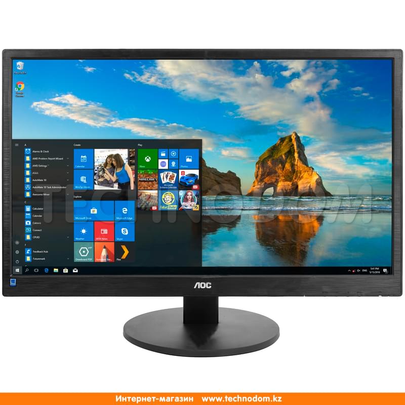 Монитор 23.6" AOC M2470SWH 16:9 1920x1080 VA 60ГЦ (HDMI+VGA) Black - фото #0, Technodom.kz