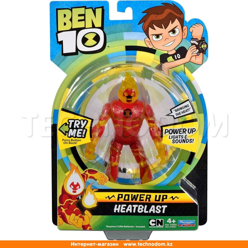 Фигурка Ben 10 «Человек-огонь»16 см (свет, звук) - фото #4, Technodom.kz