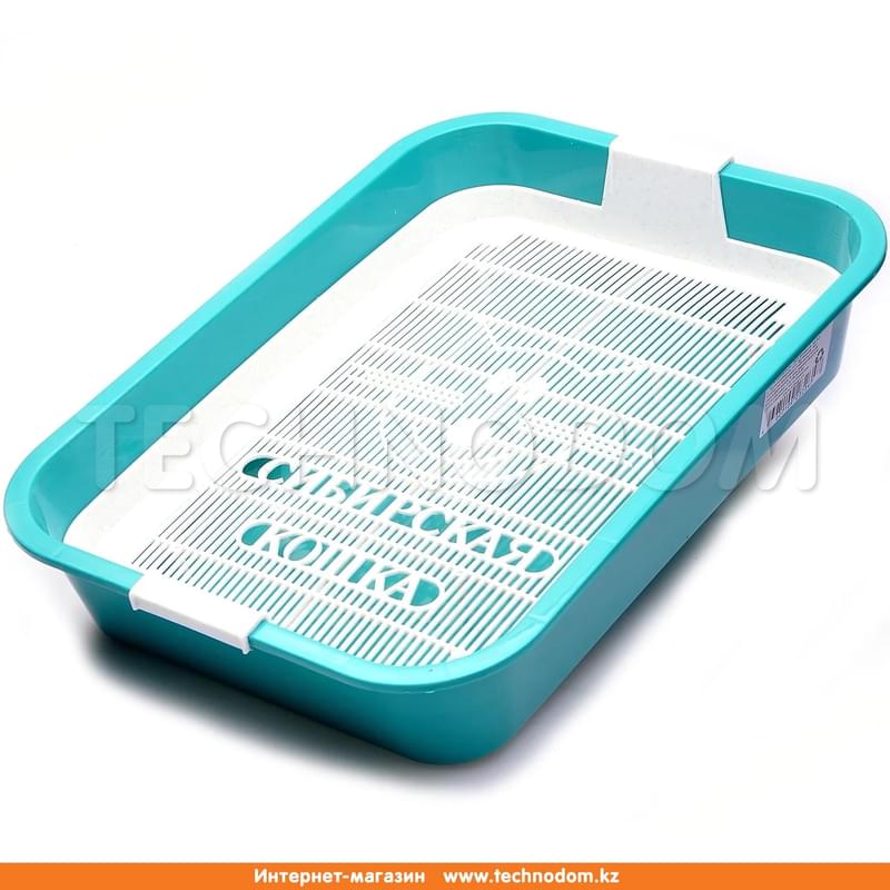 Лоток для кошек Сибирская Кошка Евро, глубокий с сеткой  14*32*44 см - фото #0, Technodom.kz