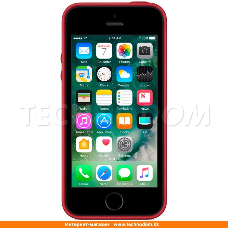 Чехол для iPhone SE/5S/5 Apple, Кожа, Red (MR622ZM/A) - фото #1, Technodom.kz
