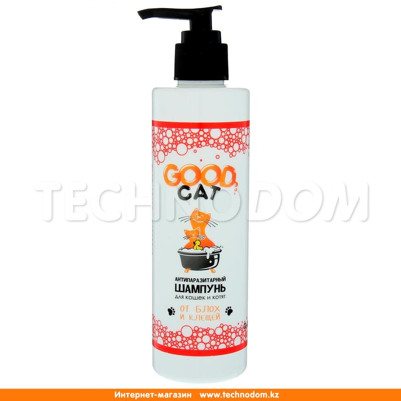 Антипаразитарный шампунь Good Cat для котят и кошек, от блох и клещей 250 мл - фото #0, Technodom.kz