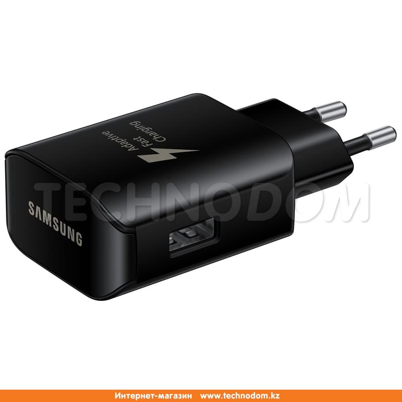 Сетевое зарядное устройство 1*USB, 2.1A + каб. Type-C, Samsung, Fast Charge, Черный (EP-TA300CBEGRU) - фото #1, Technodom.kz
