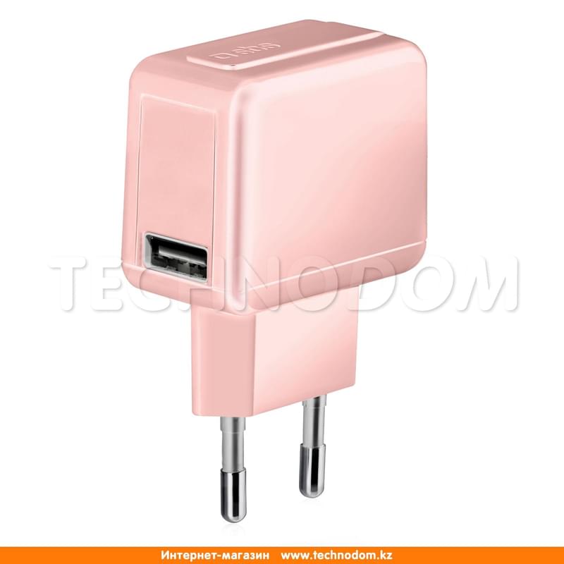 Сетевое зарядное устройство 1* USB, 1A, SBS, Rose Gold (TETRAV1USB1AP) - фото #0, Technodom.kz Сетевое зарядное устройство 1* USB, 1A, SBS, Rose Gold (TETRAV1USB1AP) - фото #0, Technodom.kz